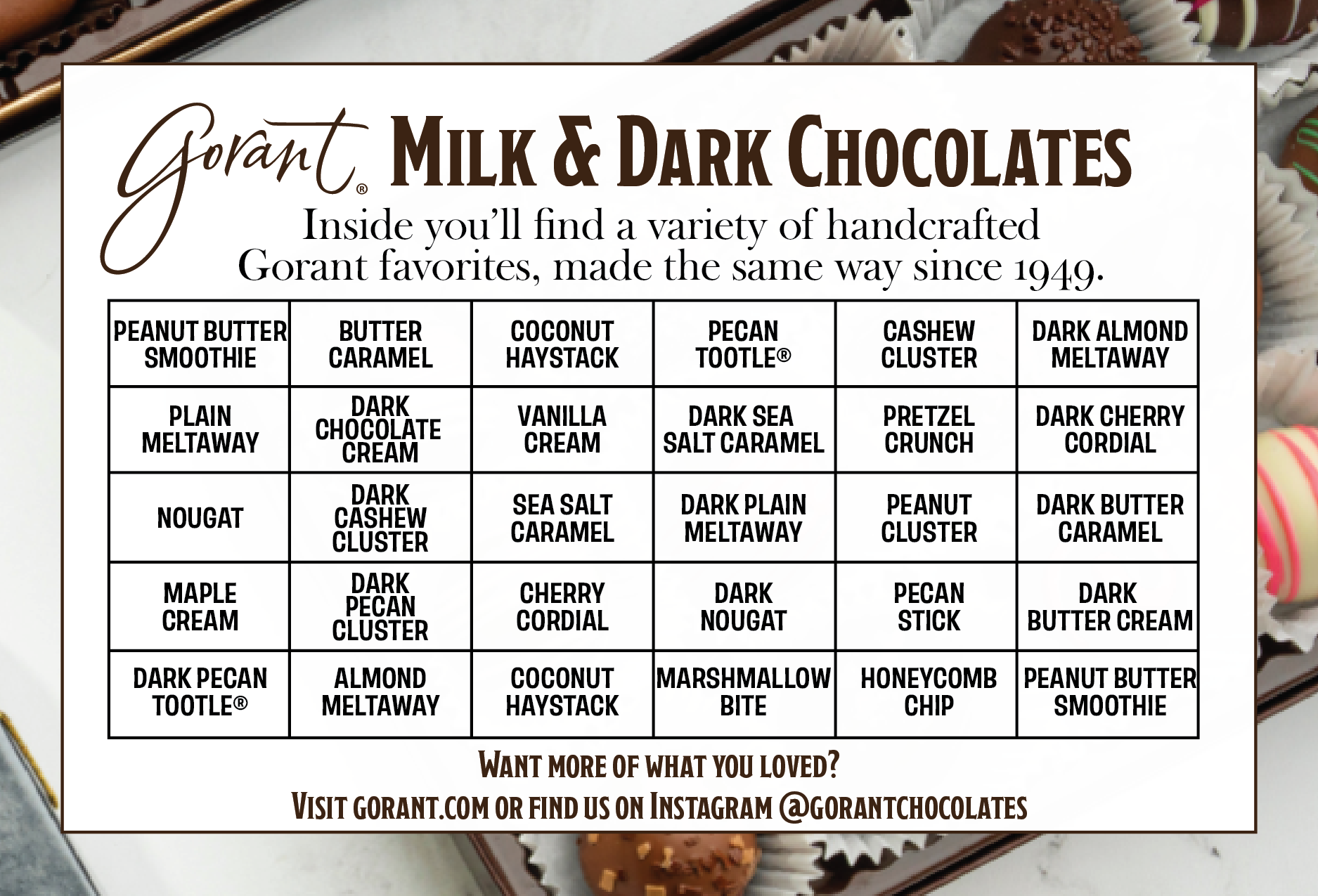 Milk and Dark Chocolate Assortment