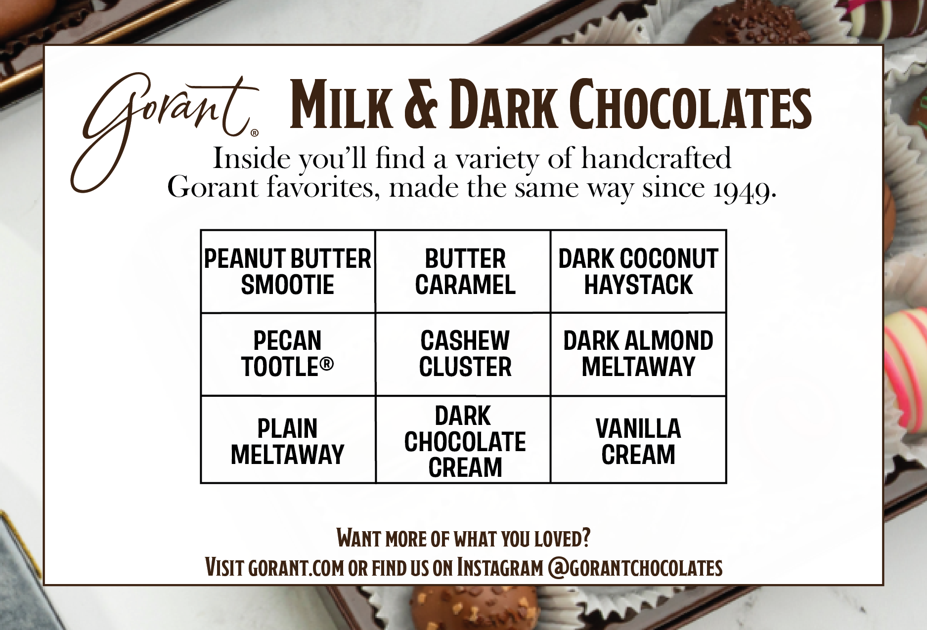 Milk & Dark Chocolate Assortment - 9 Piece